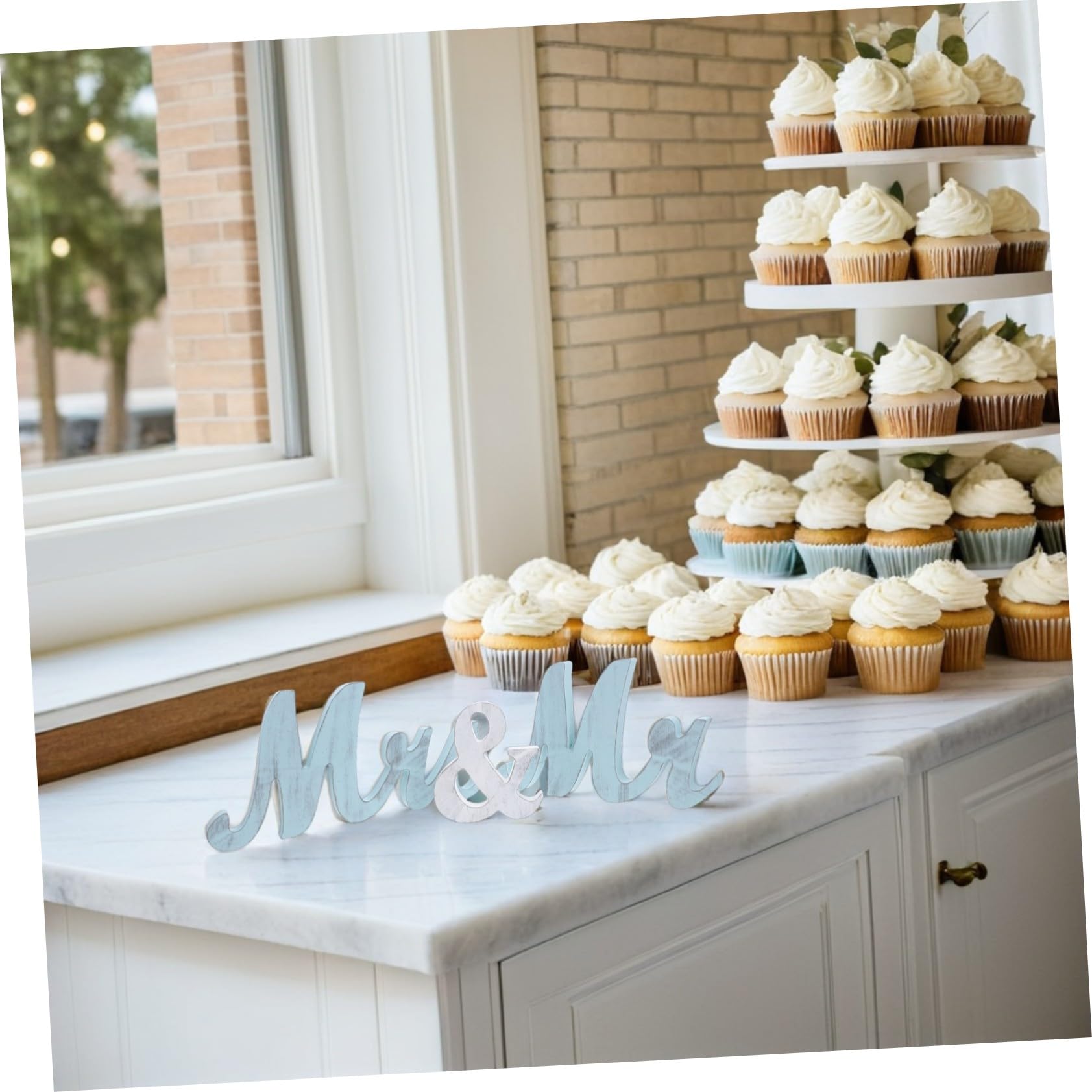 Letras de Madera para Adorno de Mesa de Boda y Celebraciones Elegantes
