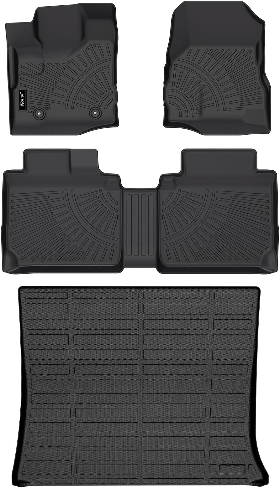 Car Floor Mats & Cargo Liner for 2012-2017 Chevy Equinox All Weather Floor Mats Set for 2012-2017 Equinox Full Set TPE Durable Floor Liners Accessories for 2012-2017 Chevy Equinox Black