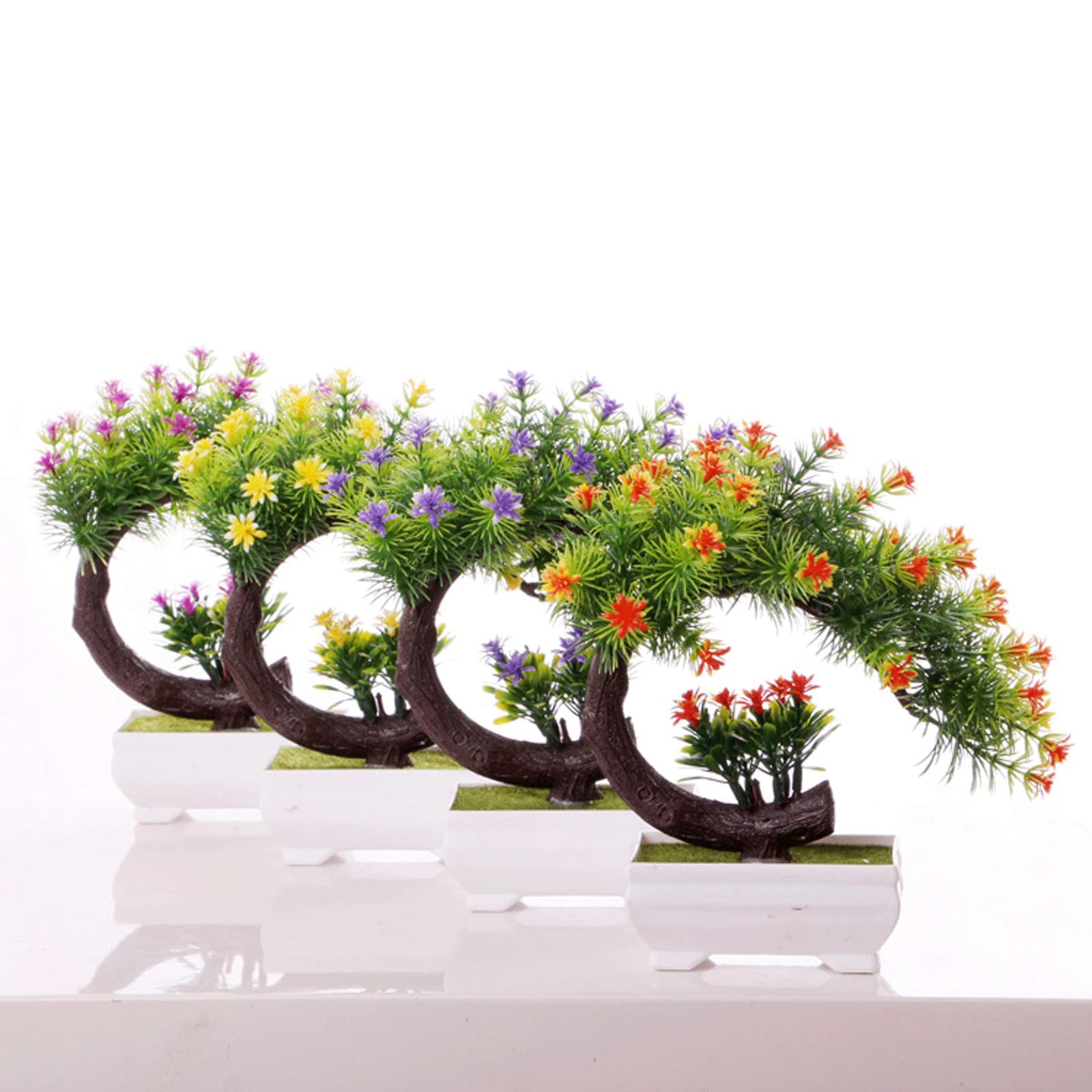 Plantes Artificielles Plantes artificielles fausse fleurs plantes en pot fausses plantes en pot for la maison d'intérieur intérieur de cuisine de bureau de bureau de jardin Plante Artificielle en Pot