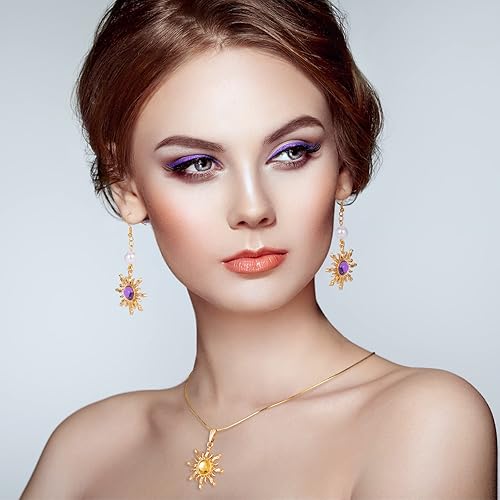 Miniatura 7 de Joez Wonderful 30 dijes de sol, dije de girasol chapado en oro de aleación, cuentas de ojo para bricolaje, aretes hechos a mano, collar, pulsera,