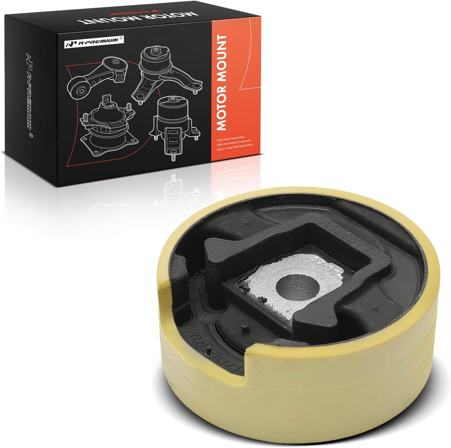 A-Premium Front Lower Side Engine Motor Mount Compatible with Volkswagen Jetta 2005-2013, Passat, Golf, Tiguan, CC, Touareg, Eos, GTI, Jetta City, Passat CC, Rabbit, R32 & Audi A3, A3 Quattro