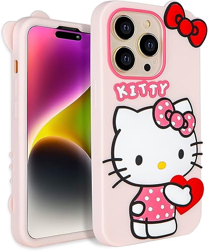 Miniatura 4 de Funda compatible con iPhone 15 Pro Max, funda de silicona suave con personajes 3D de caricaturas para niños, niñas y mujeres