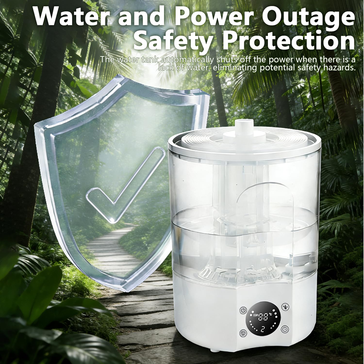 Humidificador para Reptiles, 4 L Gran Tanque Brumizador para Terrarios con Mando a Distancia y 2 m Tubo, Difusor ultra silencioso para Anfibios, Reptiles y Plantas Acuáticas