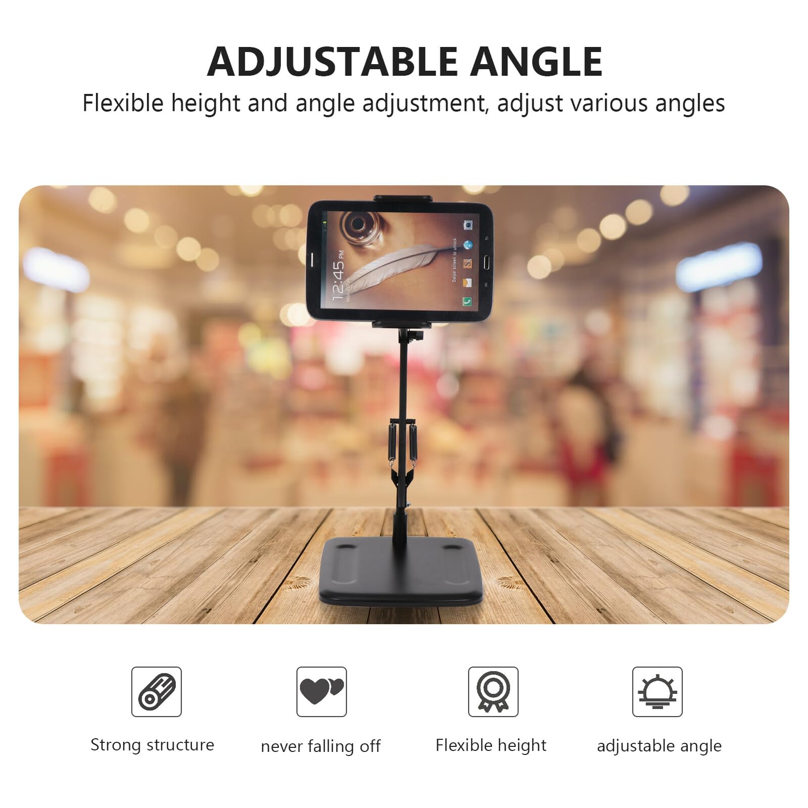 Handy und Tablet Ständer Metall Klappbar Verstellbarer Live Streaming Halter für Videokonferenzen und Fotografie