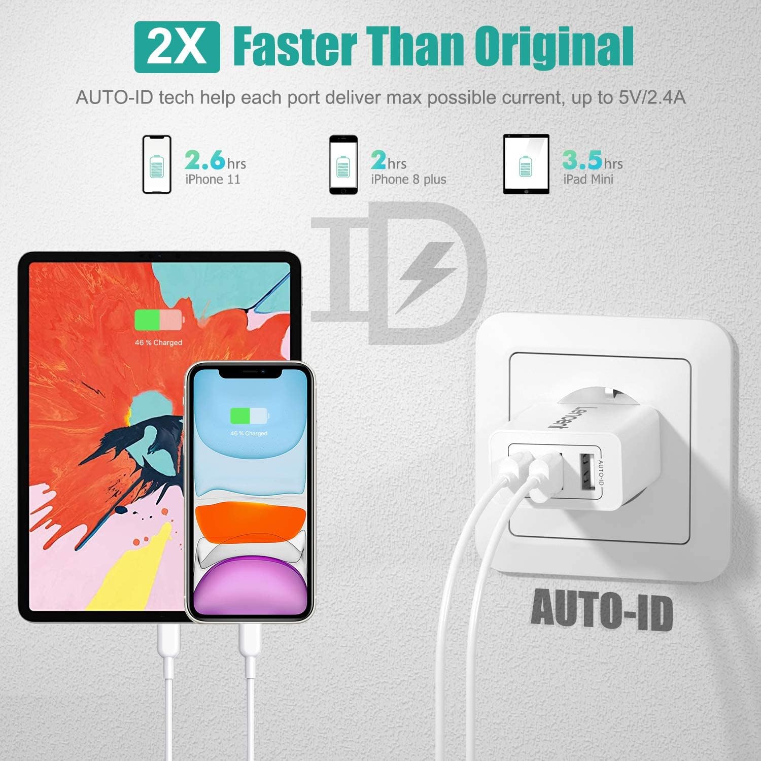 Multipresa Da Parete 3 Posti Schuko Nero - Foto 4