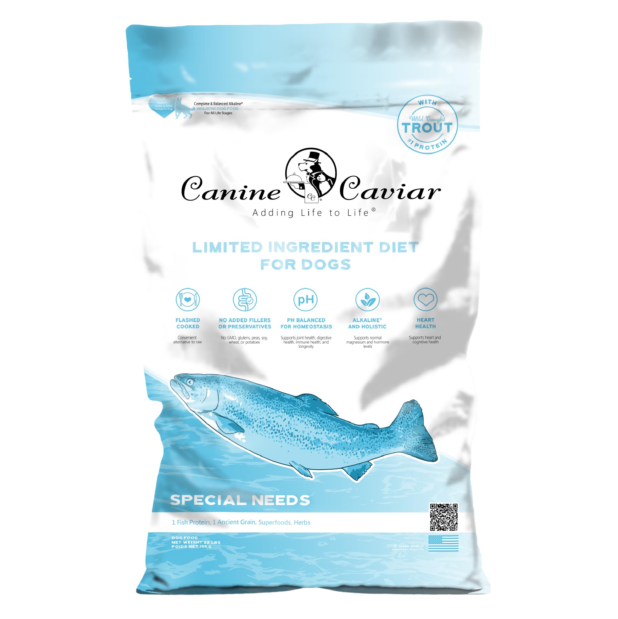 Canine Caviar Special Needs Dry Dog Food Trout and Ground Oats 11