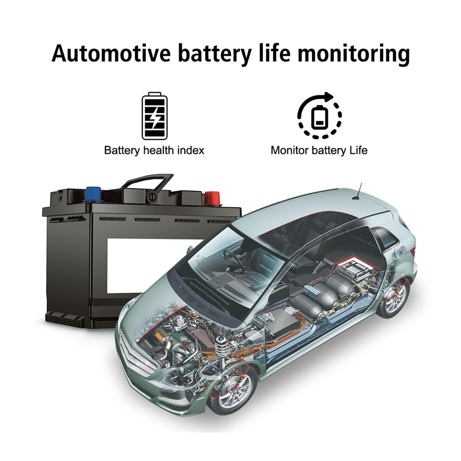 Lector de códigos OBD2 multilingüe Que Funciona con automóviles Herienta de diagnóstico automático for automóviles Borrar/borrar códigos Escáner OBDII