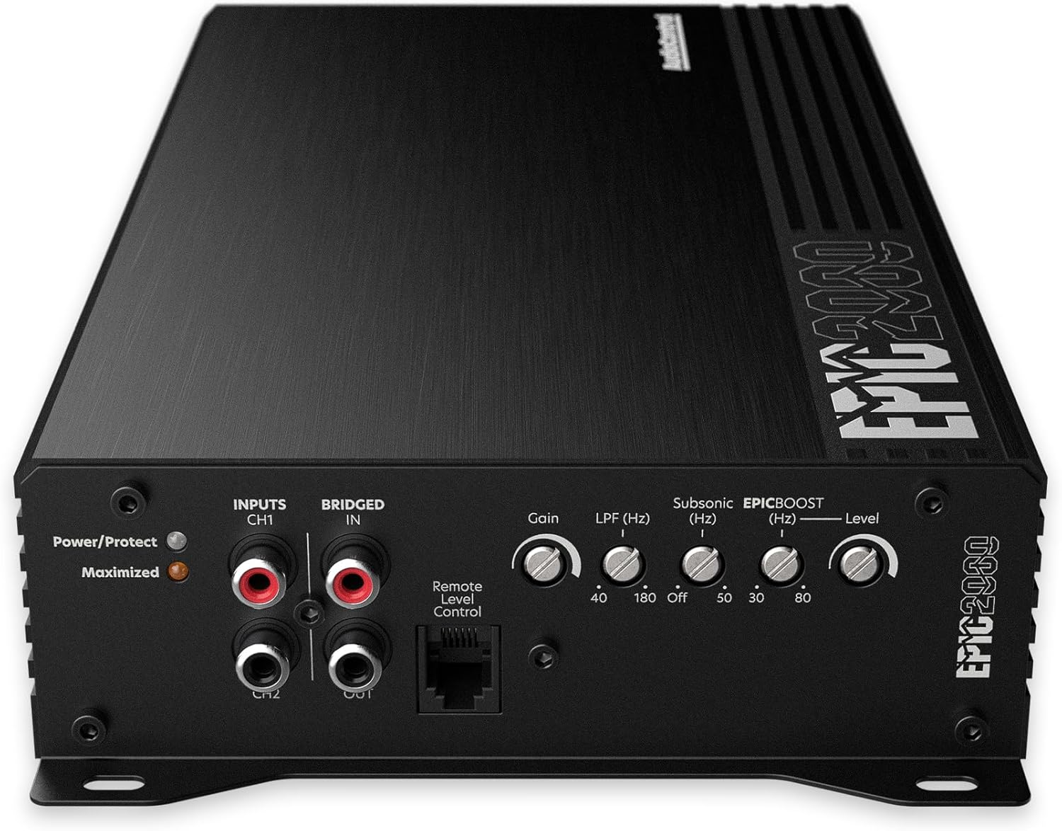 AudioControl EPICENTER Bass Bundle - EPICENTER Bass Restoration Processor (Black) + EPIC2000 Monoblock 2000W Car Audio Subwoofer Amplifier + Stinger 2-Channel 3 FT 6000 Series RCA Interconnect Cable