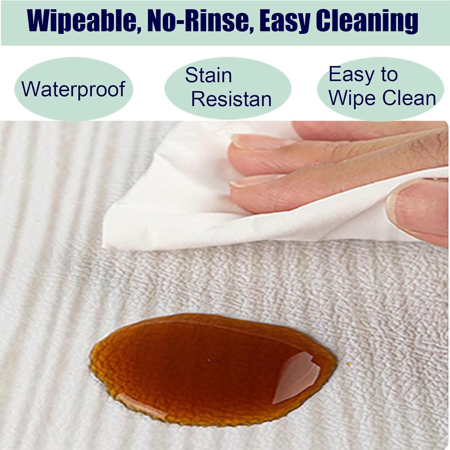 Cuttable Waterproof PU Leather Kitchen Window Sill Protector Mat - Indoor Decorative Cover, Replacement Padding for 80-200cm Lengths, Style2 (45x140cm/17.7x55.1in)