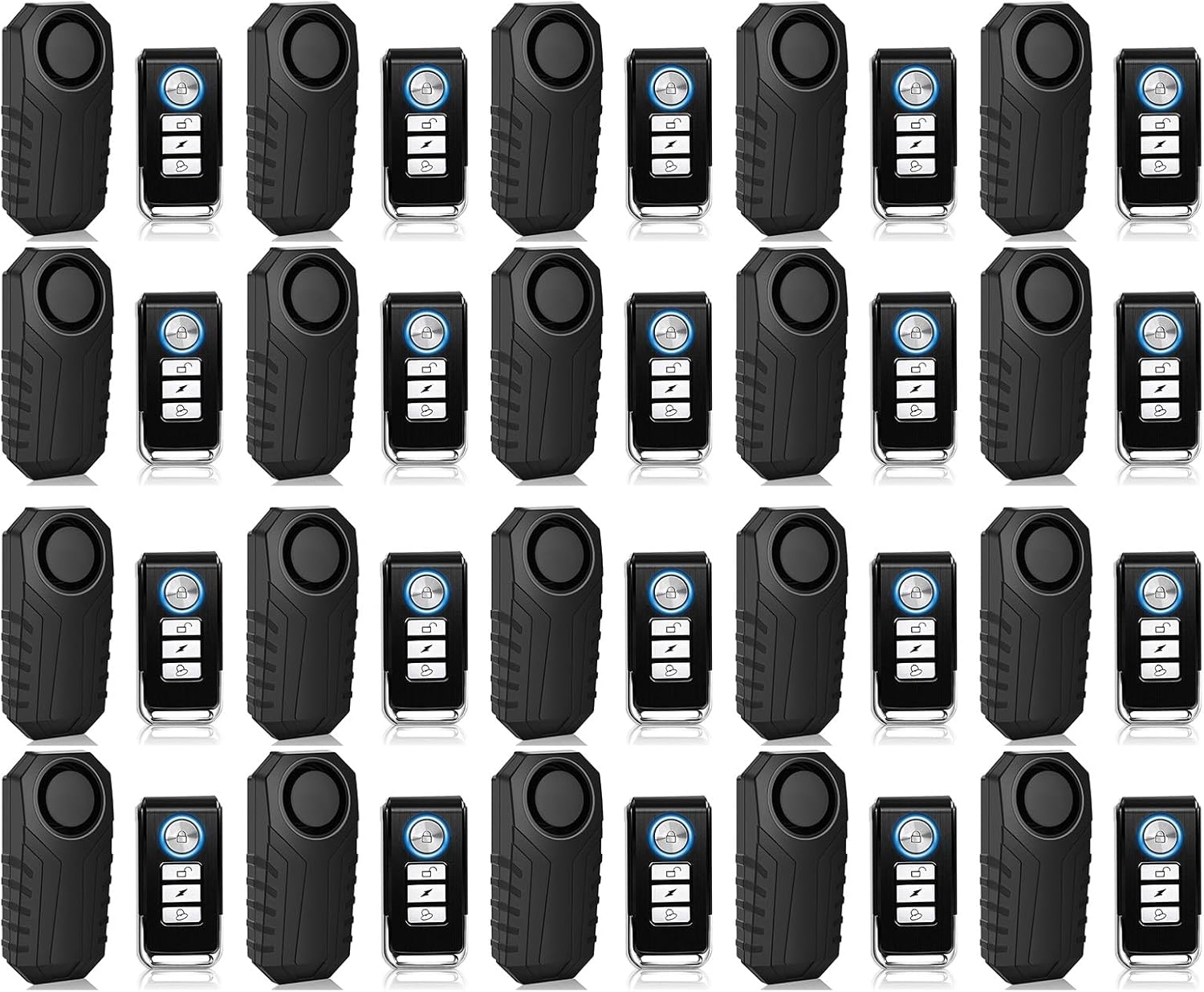 Bicycle Alarm System Anti Theft,USUPERINK Bike Alarms for Ebikes,113dB Bike Alarm,IP65 Waterproof,7 Levels of Sensitivity Adjustment,Suitable for Bicycles,Motorcycles,Electric Scooters,Ebike,20PK