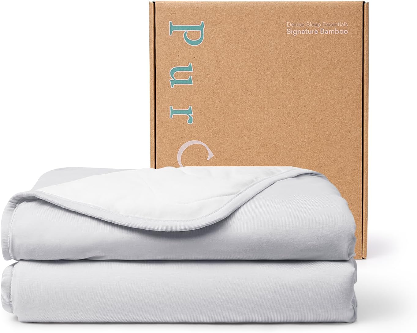 PurComfy Supersoft Baby Blanket, Premium Bamboo Viscose Baby Quilt, Hypoallergenic and Breathable, for Newborns, 33"×33"