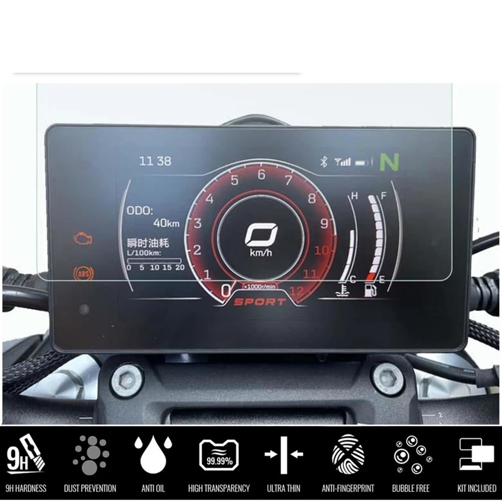 Compteur Moto Film Anti-Rayures pour Tableau Bord Moto pour CFMOTO pour 250SR pour NK250 pour 400/650GT Compteur De Vitesse Étanche