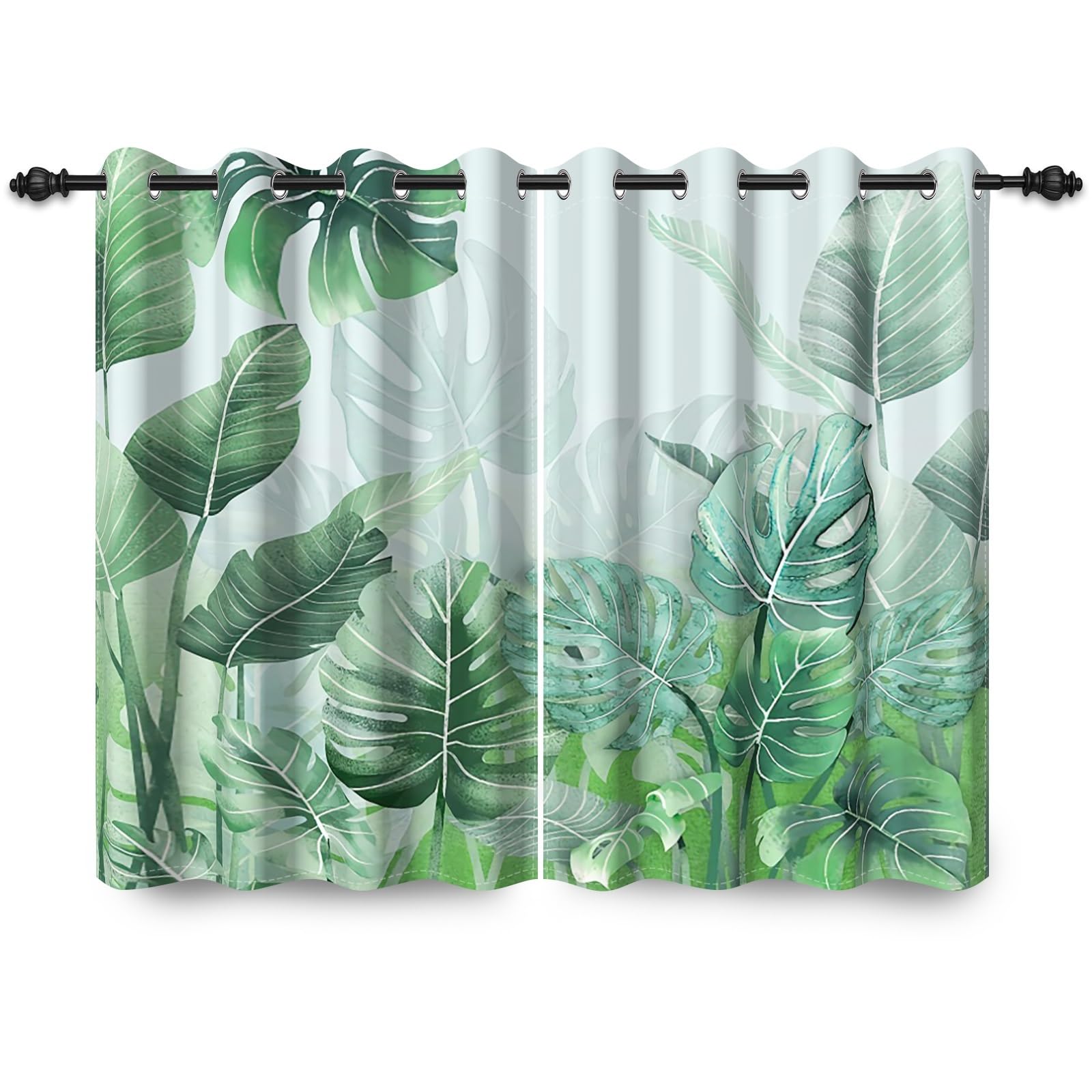 LIUNADM Voilages à Passants, Rideau Courtc 50 X 160 Cm Bloquer Soleil Anti-UV, Doux Et Esthétiques Rideau Separation De Piece, Voilage Rideaux Pour Fenêtre, Fenêtre, Maison, Terrasse, Bleu Ciel