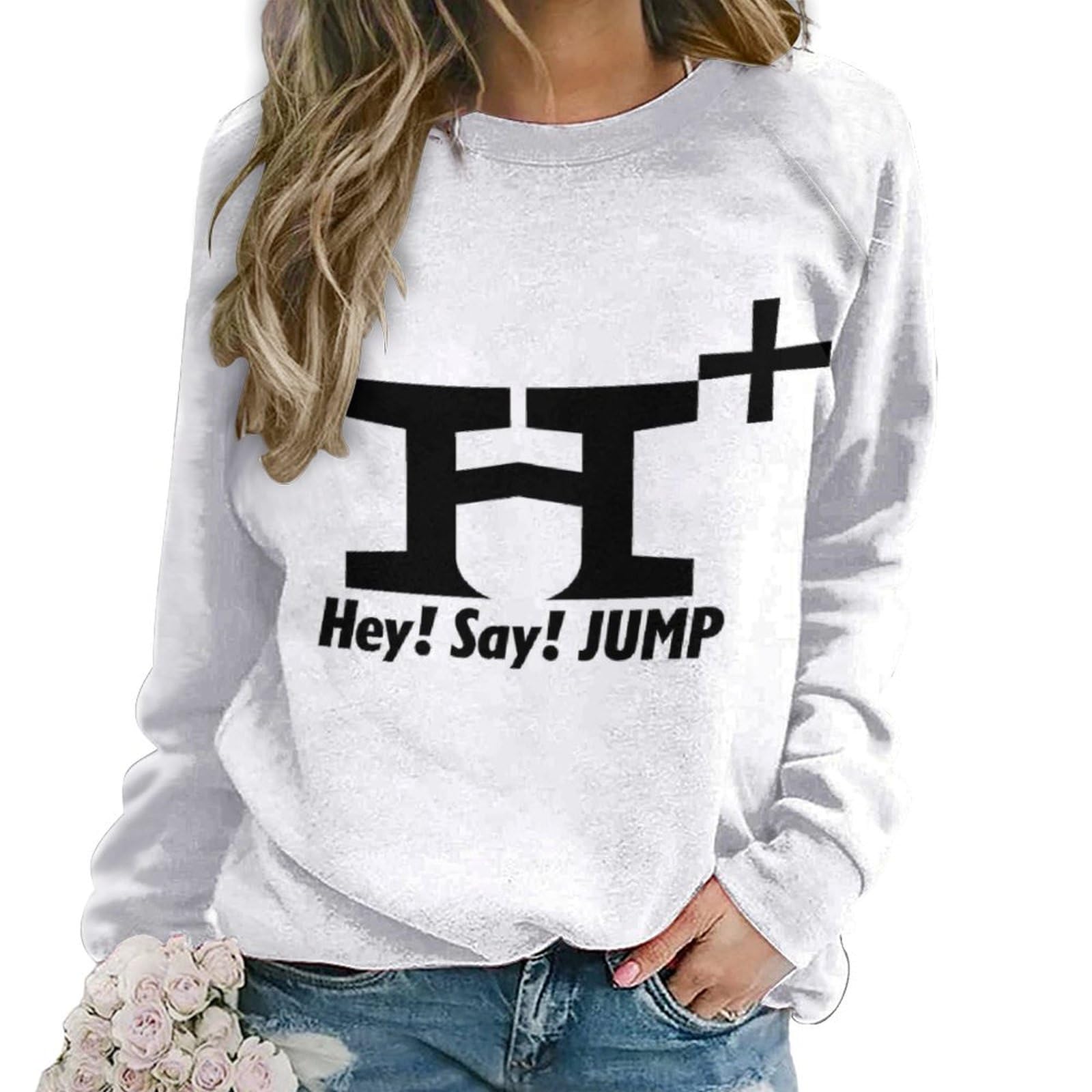 トレーナー 長袖 裏毛Hey! Say! JUMPプルオーバー 秋冬服 レディース に優れ、スポーツをより快適にするカジュアルなスポーツラウンドネックXXXXXL