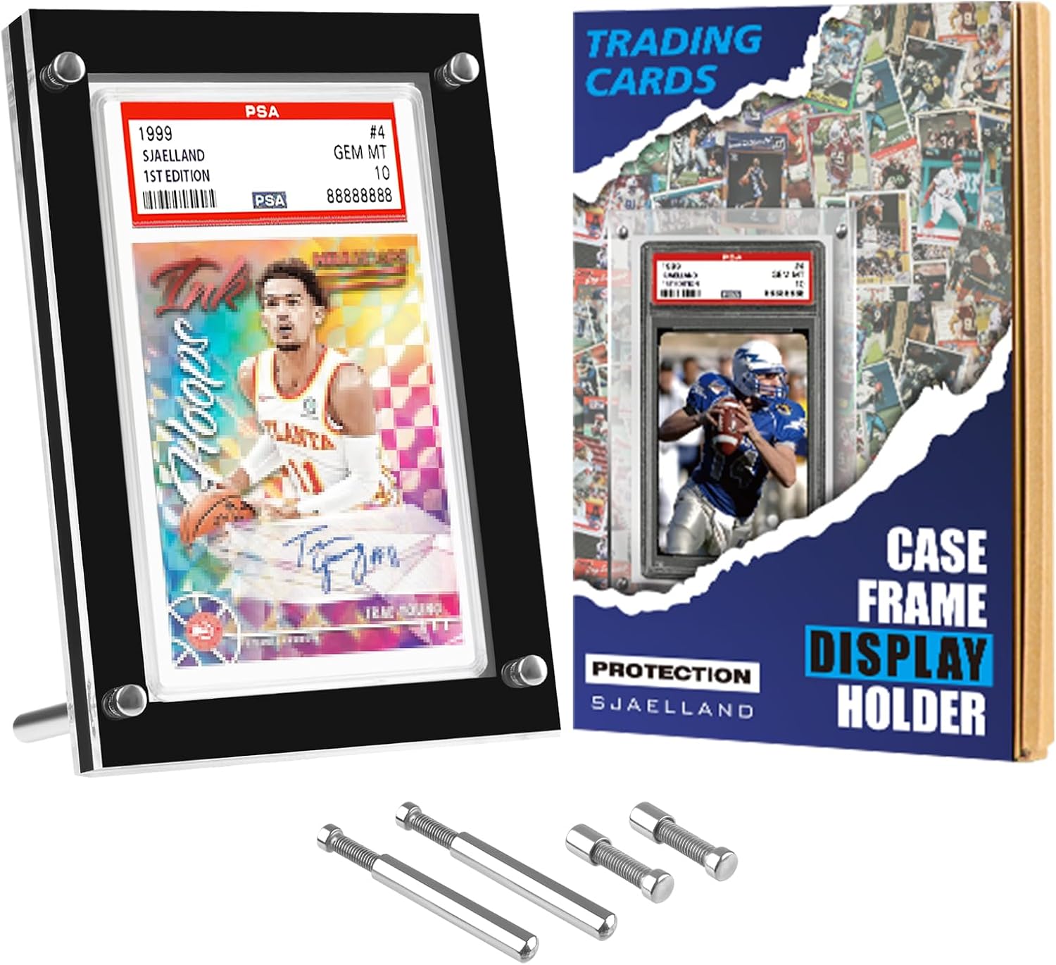 1Slot Black Graded Card Display Stand Single Card Holder