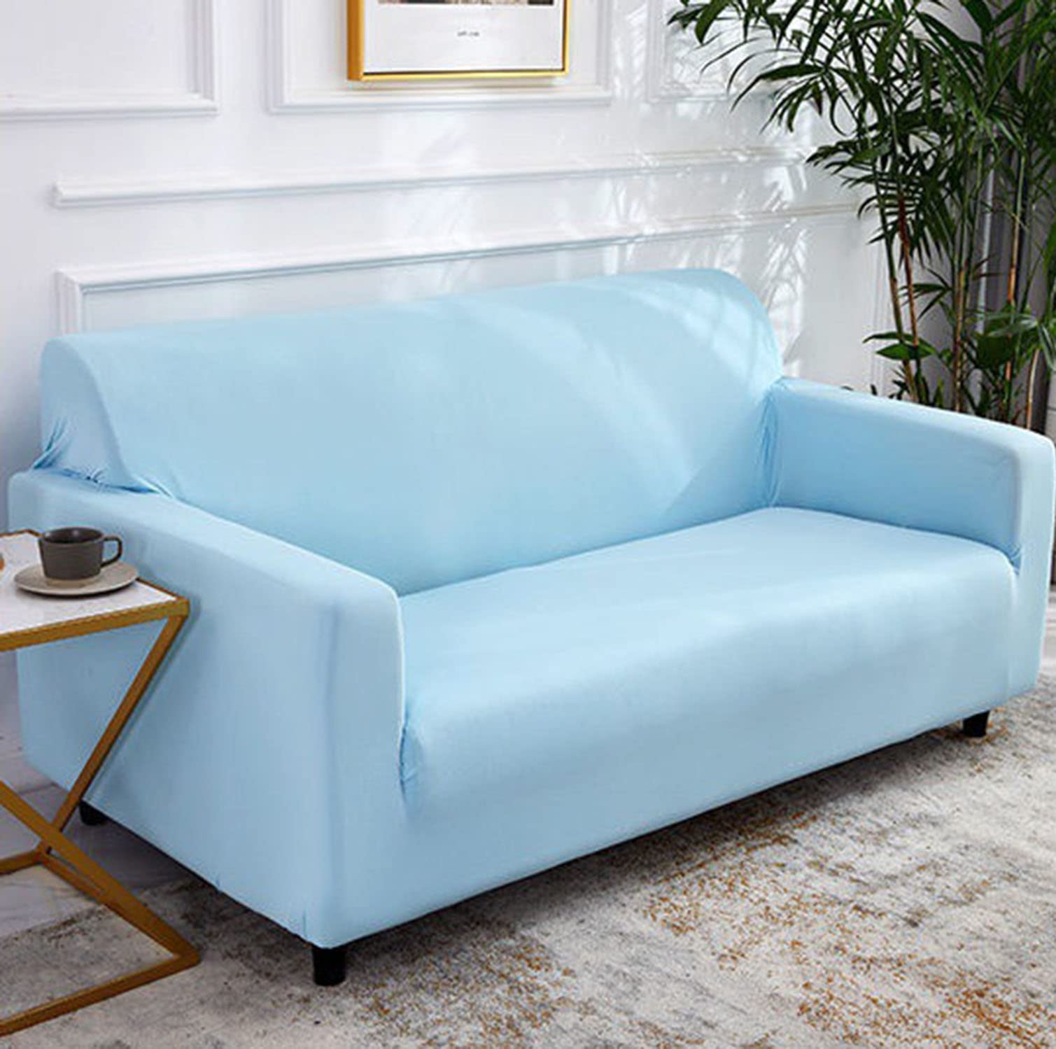 Stevige hoekbankhoes Elastische Polar Fleece stoffen bankhoesbeschermer voor woonkamer L-vorm 1/2/3/4 zitplaatsen – koop de beste producten in de online winkel
