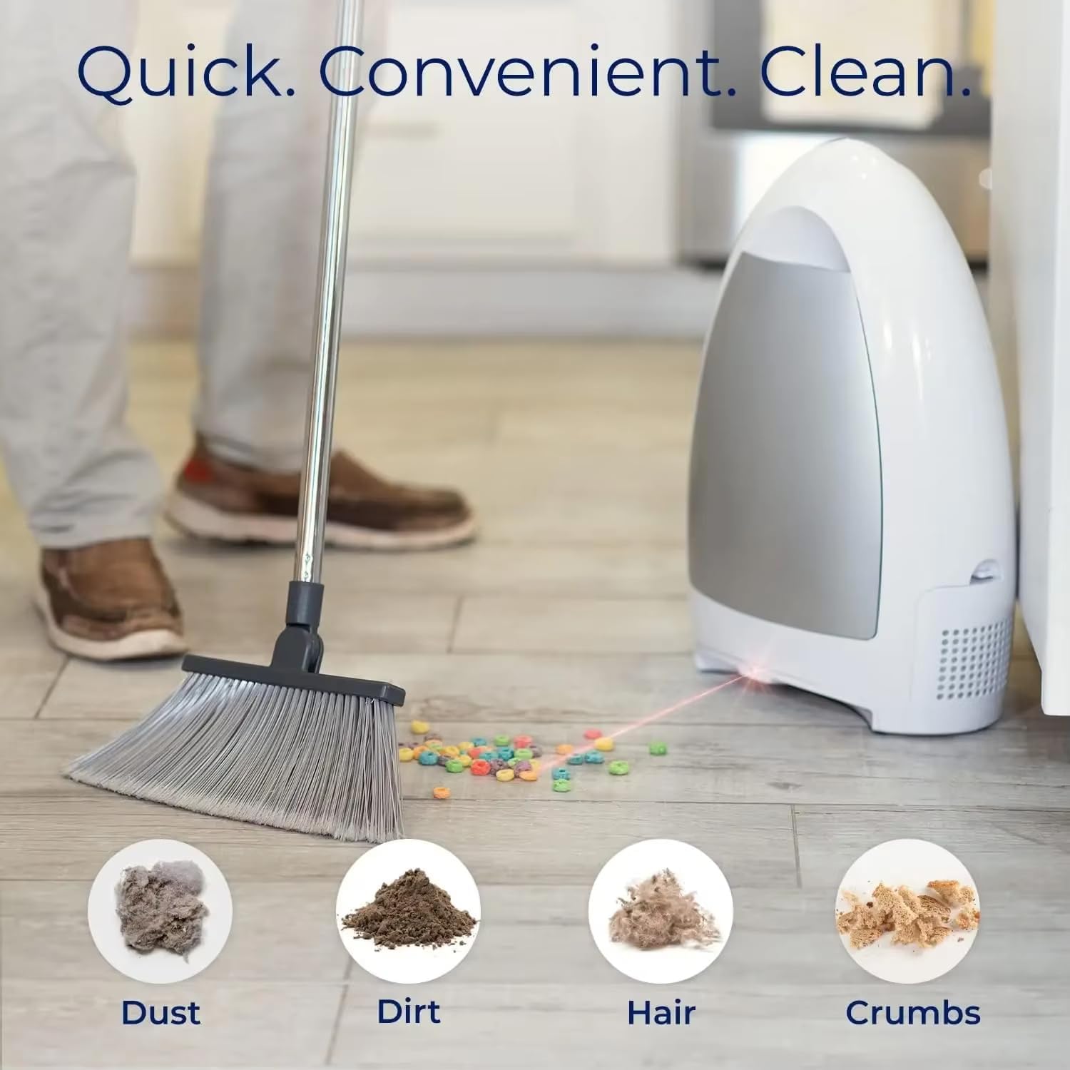 Touchless Vacuum Automatic Dustpan Corded Canister Vacuum with 3.6L Large Dust Box,Automatic Sensors Barbershop,Electric Trash Can for Sweeping Salon