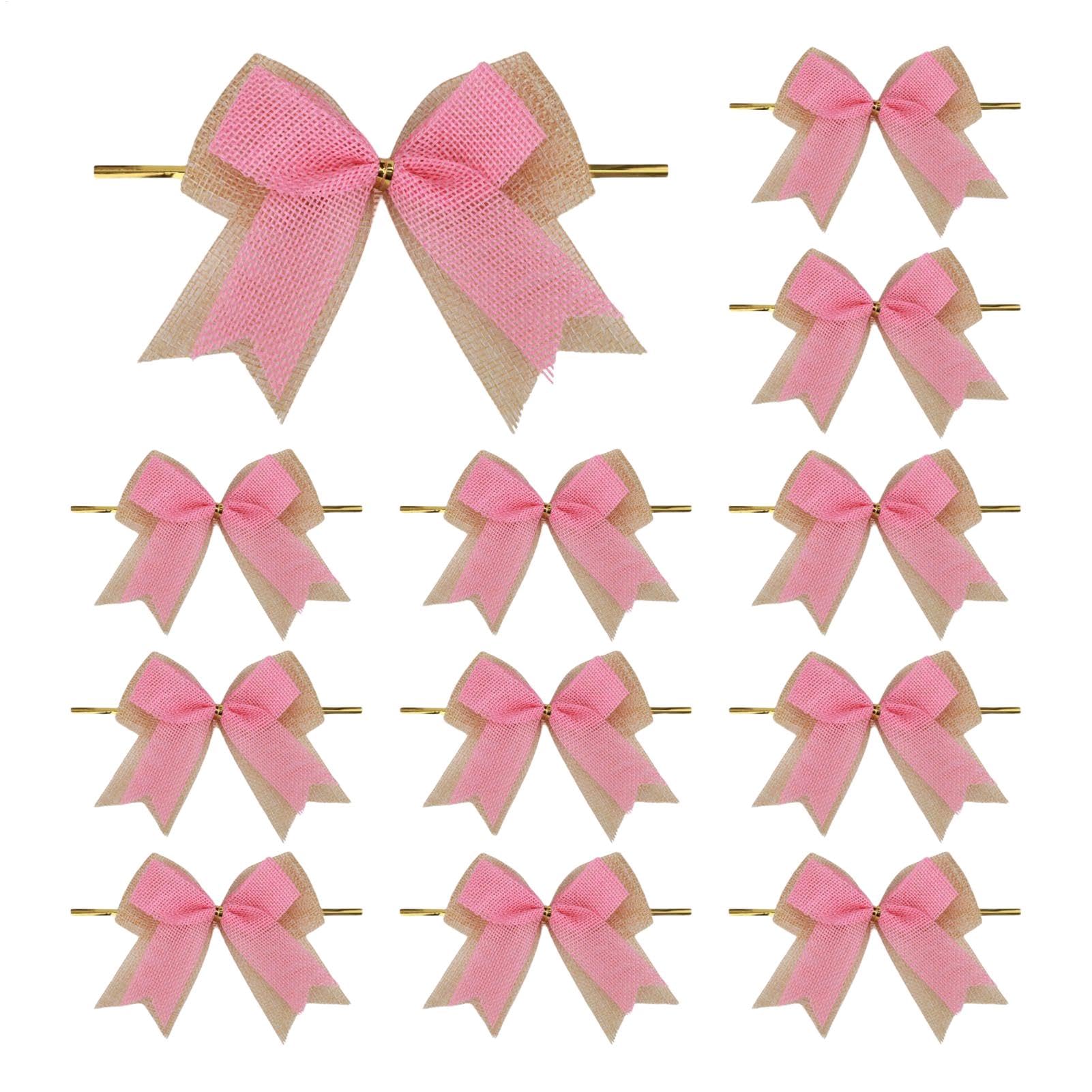 Arc de Pâques et bow de décoration de fêtes fait main : lot de 12 nœuds de Noël