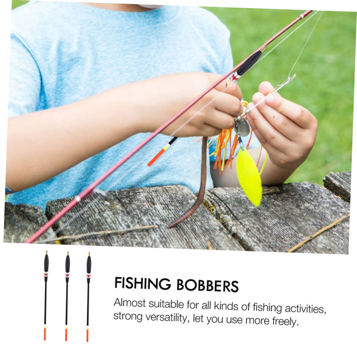VANZACK flotter flotteurs de Cannes à pêche matériel de pêche Outils de pêche Fishing peches bouée flotteurs de pêche en Bois Fournitures de pêche Sapin à balais