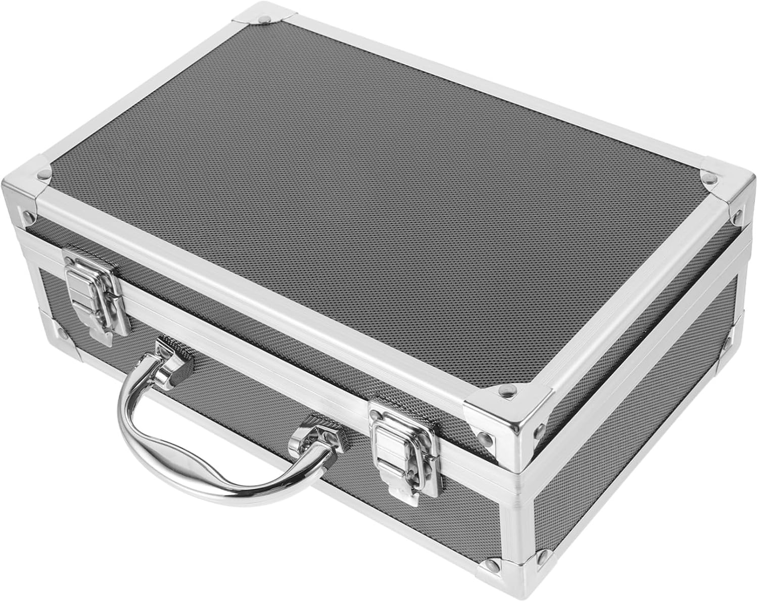 Mini Aluminum Alloy Handheld Tool Box with Ergonomic Handle Scratch-resistant Compact Storage Case for Travel Outdoor Use and Harsh Environments