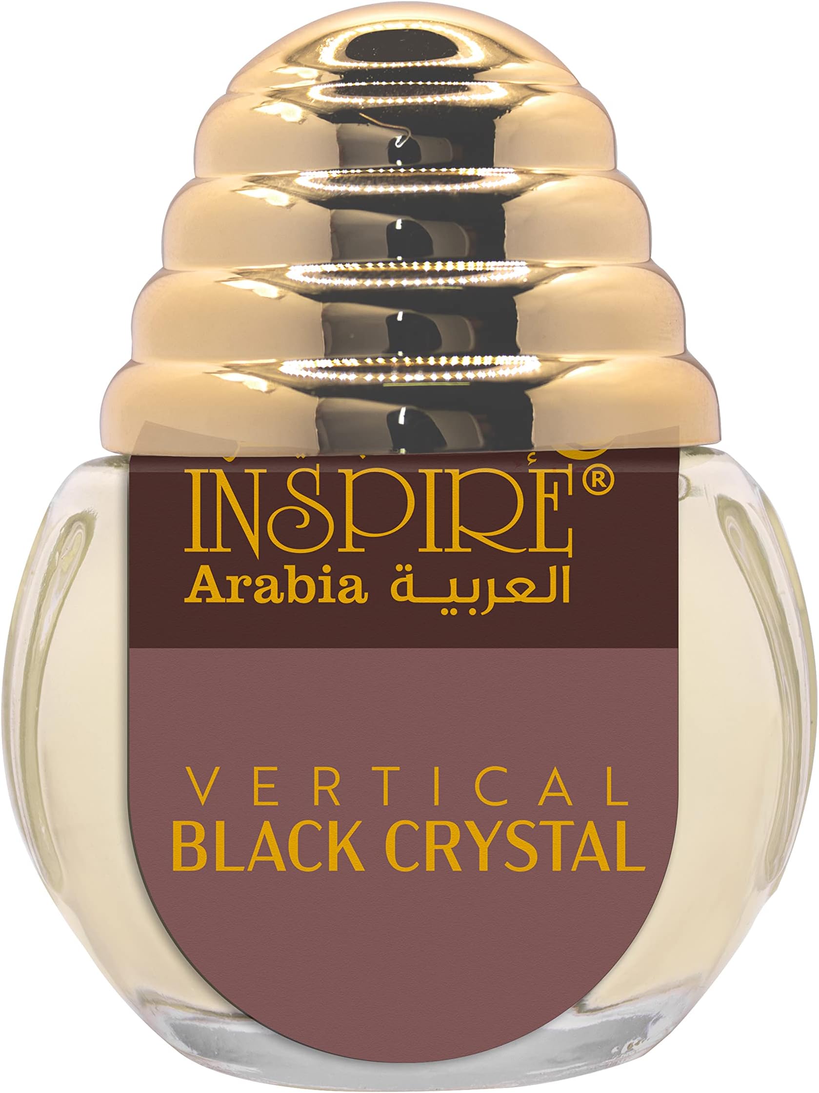 INSPIRE WOMEN Arabia Vertical Black Crystal CPO – 20ML – Concentrated Perfume Oil For Unisex, Long-Lasting Attar Fragrance