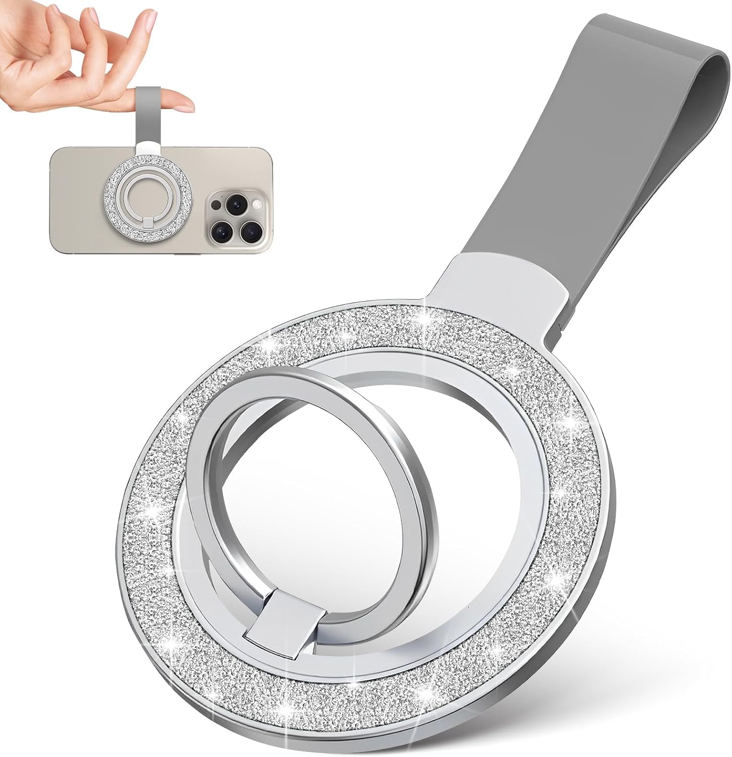 Case-Mate Impugnatura Magnetica Per Cellulare Porta Anelli Per Smartphone - Foto 4