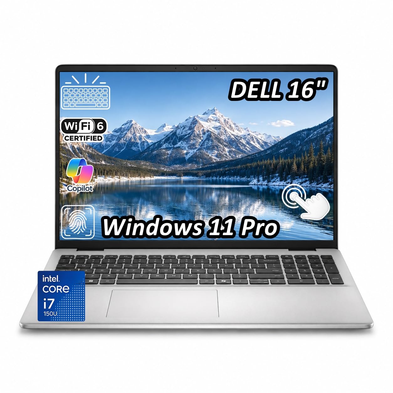 16 Touchscreen Laptop Intel Core 7 150U 32GB DDR5 2TB SSD Win 11 Pro