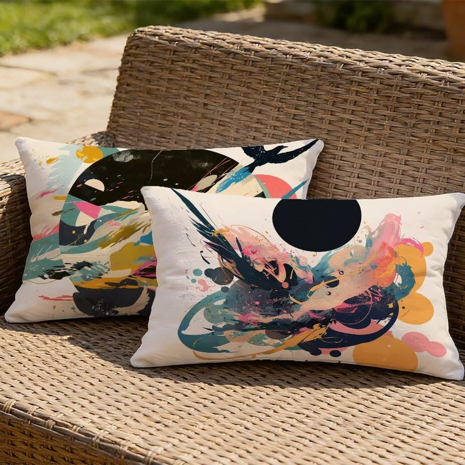 Housses de coussin 70x90 effet lin de luxe imperméables pour votre mobilier de jardin