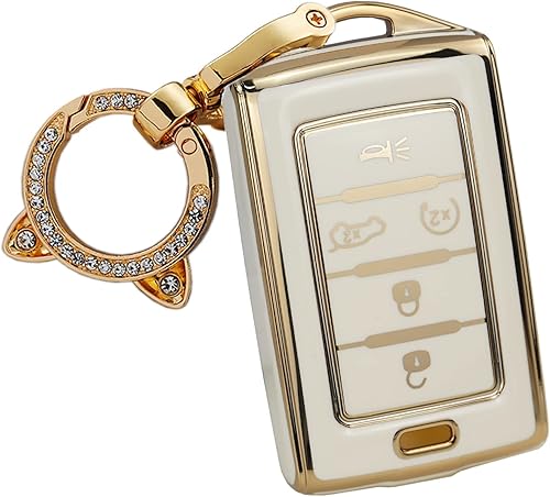 ontto Funda para llave de coche de 5 botones para Jeep Wagoneer 2022 2023 para Grand Cherokee L