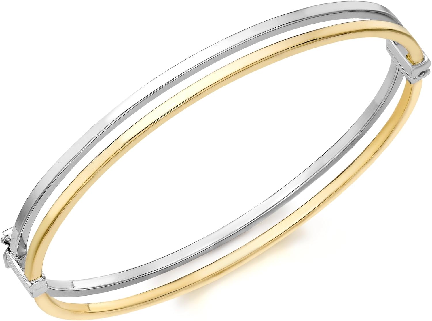 Bracciale Donna A Catena In Oro Giallo E Bianco Bicolore Cappagli Gioielli 159088