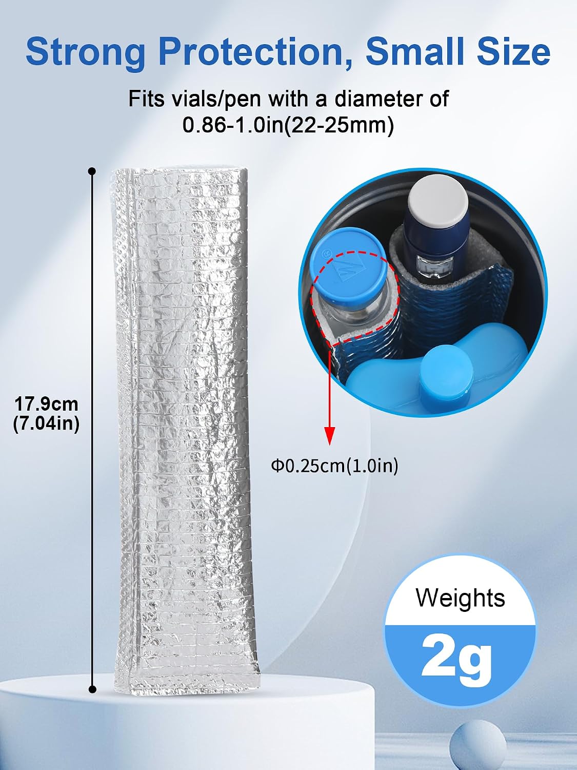Insulin Vial Protector Bag, Aluminum Foil Insulation Sleeve Suitable for Insulin Bottles and Insulin Pens, Medicine Protector for Diabetes Cooler Travel Bottle (4pcs) image 5
