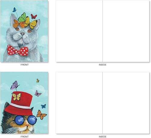 Miniatura 8 de The Best Card Company TITLE AM7375OCB-B2x10 - Juego surtido de tarjetas de felicitación en blanco, incluye 20 tarjetas + sobres, 10 diseños únicos,