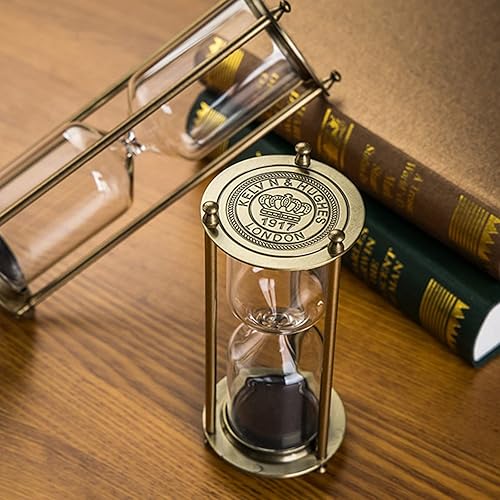 Miniatura 9 de Temporizador de reloj de arena, temporizador de reloj de arena de 15 minutos, temporizador de reloj de arena de metal de arena blanca en relieve,