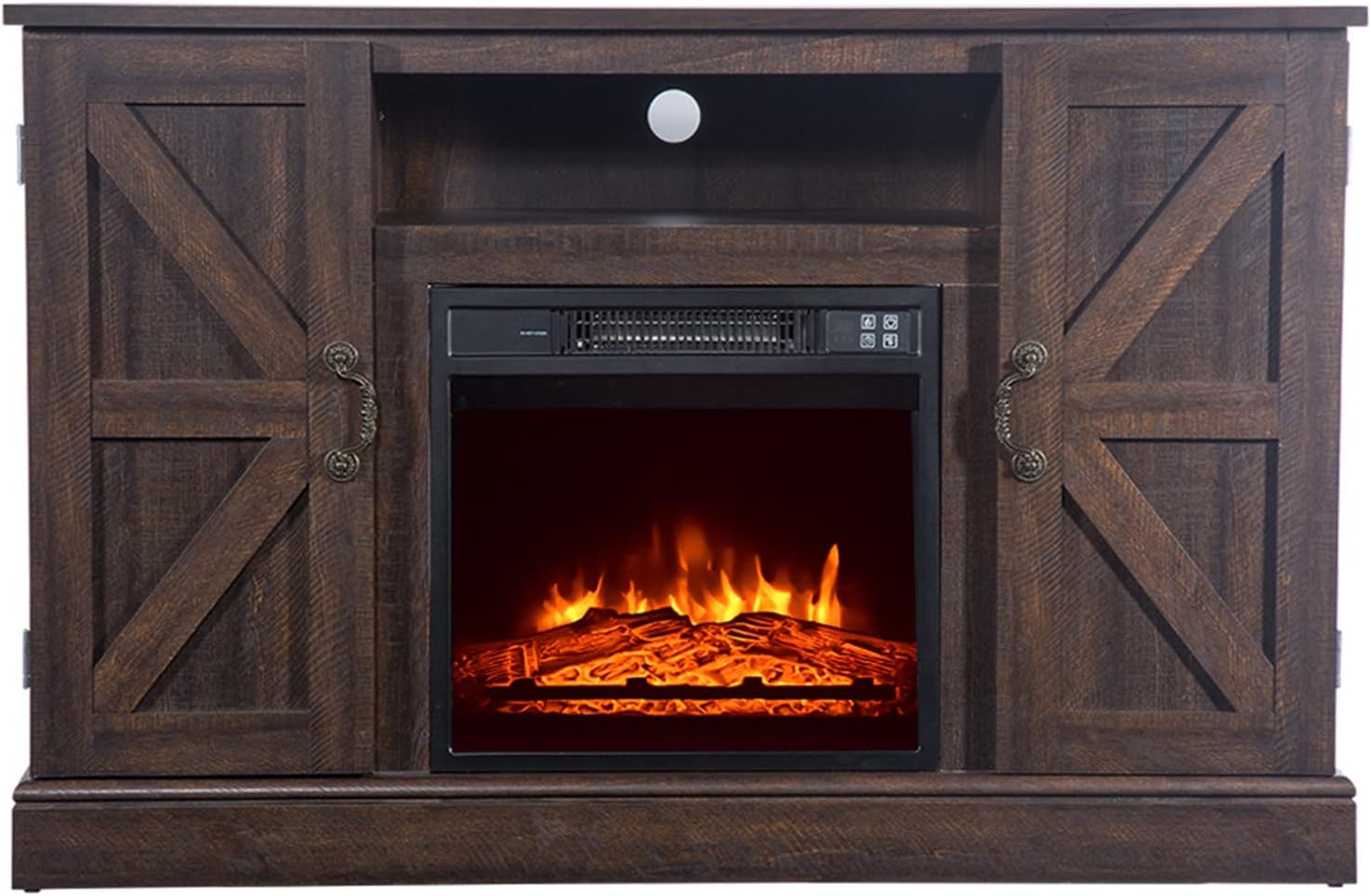 Modern TV with Electric Fireplace, Can