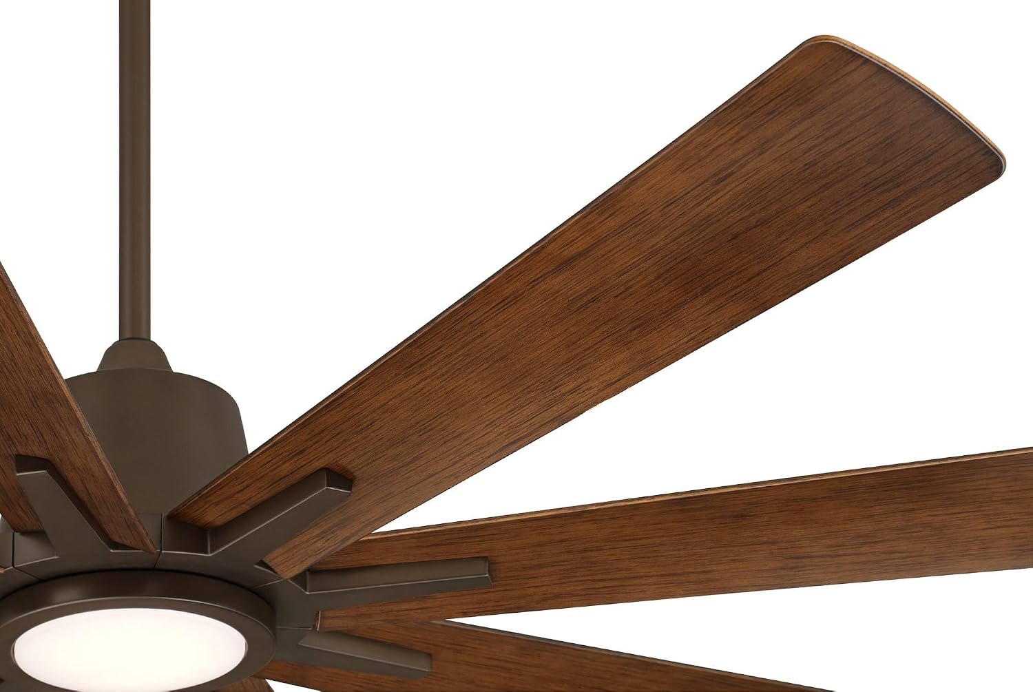 Casa Vieja 54" Inspirit Bronze LED Damp Remote Ceiling Fan