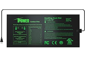Powerful 10" x 20.75" Heater Mat for Enhanced Plant Growth
