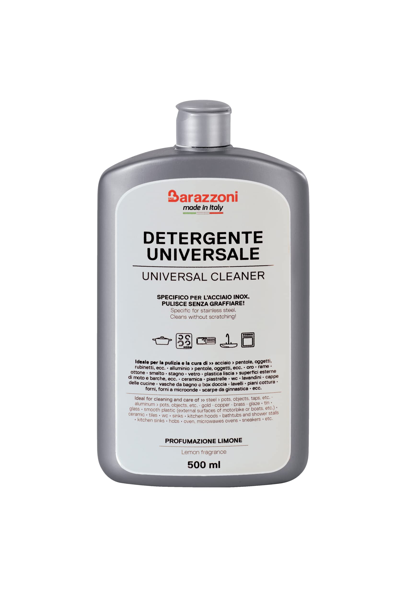 Barazzoni Batteria Mediterranea 24 pezzi - Composizione B - Acciaio Inox 18/10 - Made in Italy