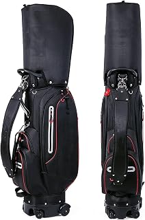 WSJTT Golf Cart Bag with 6 Way Organizer Divider Telescopic Golf Stand Bag Sunday Golf Bag with Waterproof Wear-Resistant Durable Fabric (Color : Gray)