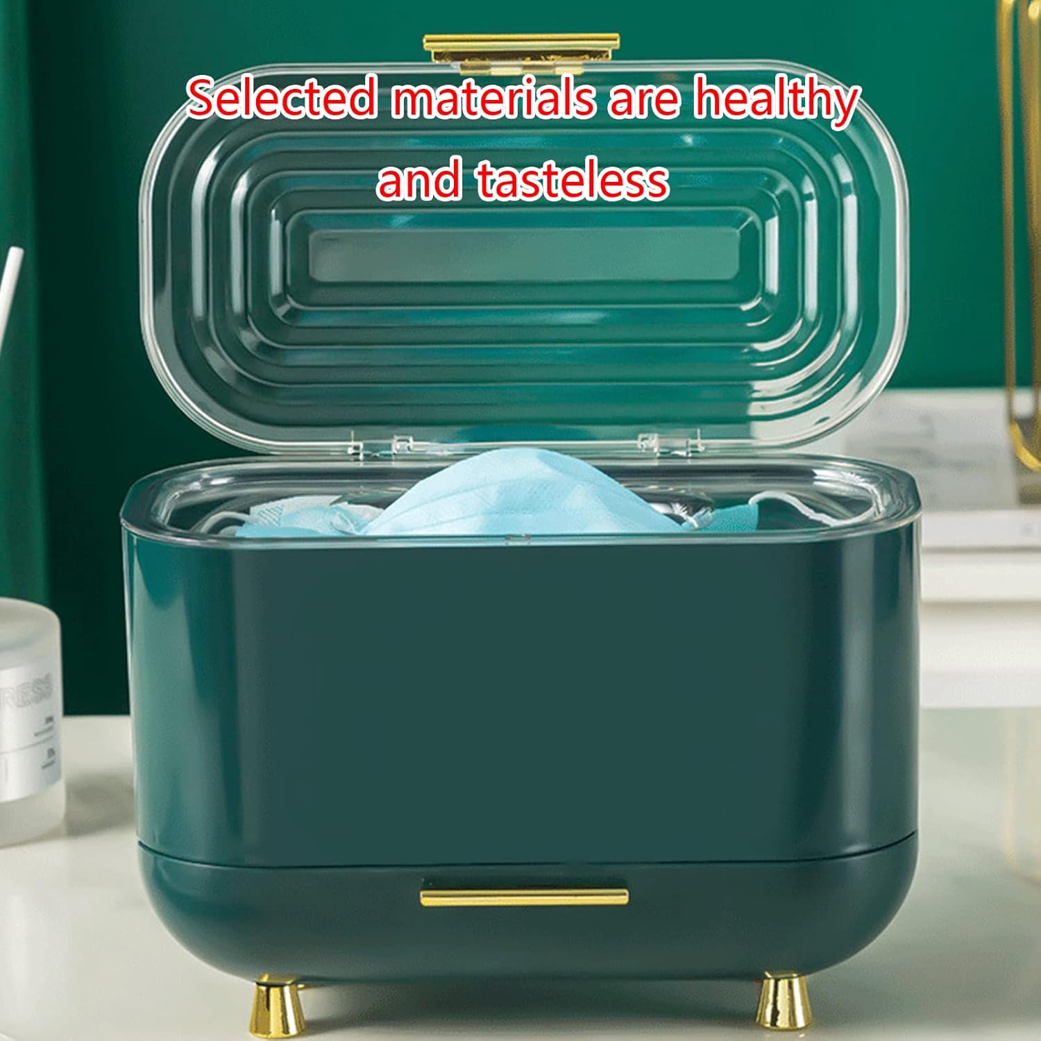 Luxury Plastic Surgical Mask Storage Box Household Creative Desktop Sundries Storage Organization Tissue Boxes