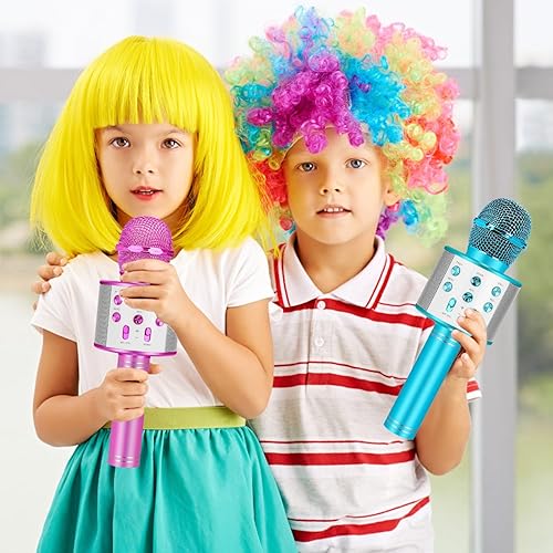 Miniatura 4 de Micrófono de karaoke para niños juguetes para niñas regalos de cumpleaños de Navidad, ideas para niñas de 3, 4, 5, 6, 7, 8, 9, 10 años