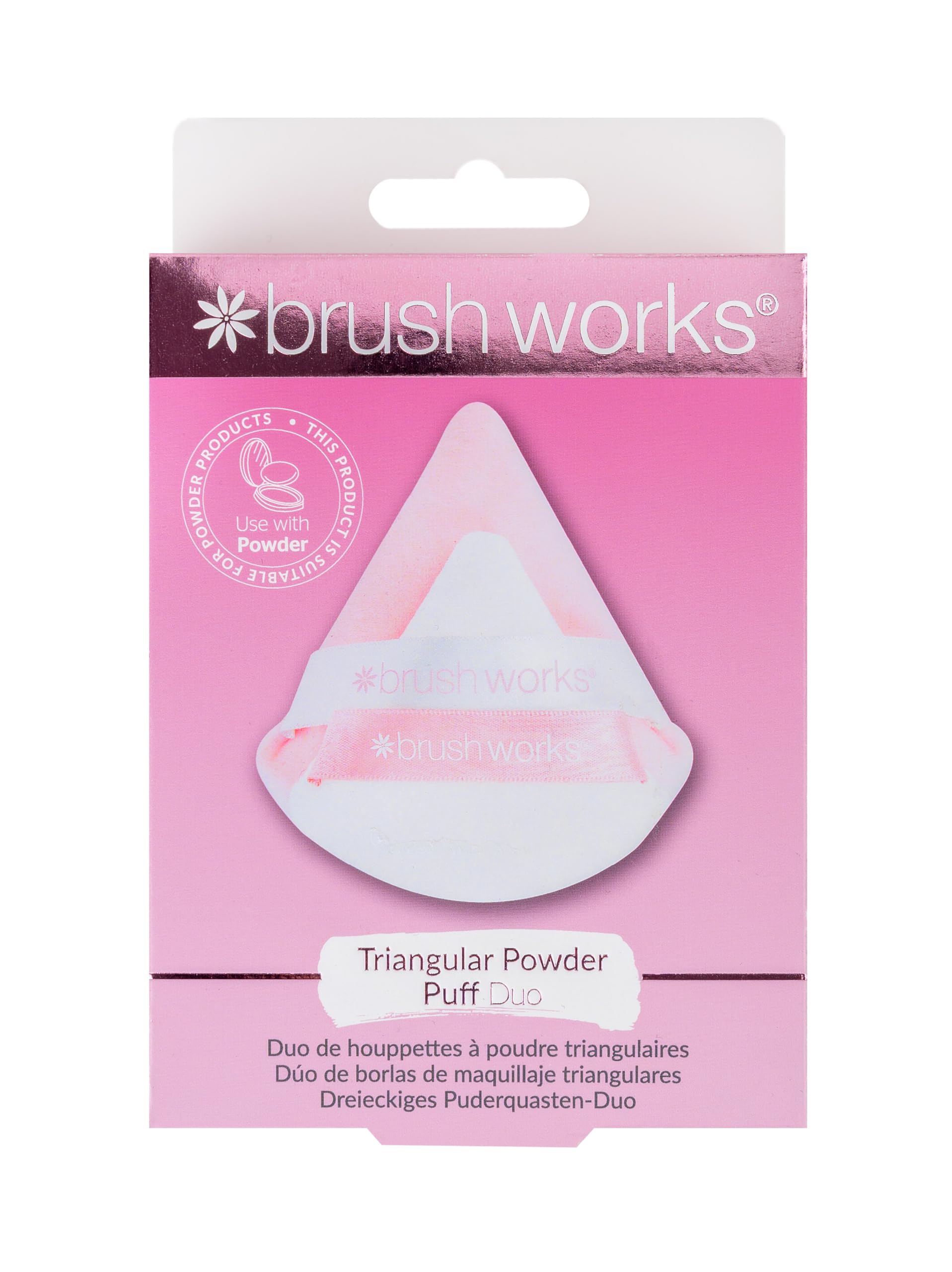 Brushworks Triangular Puff Duo
