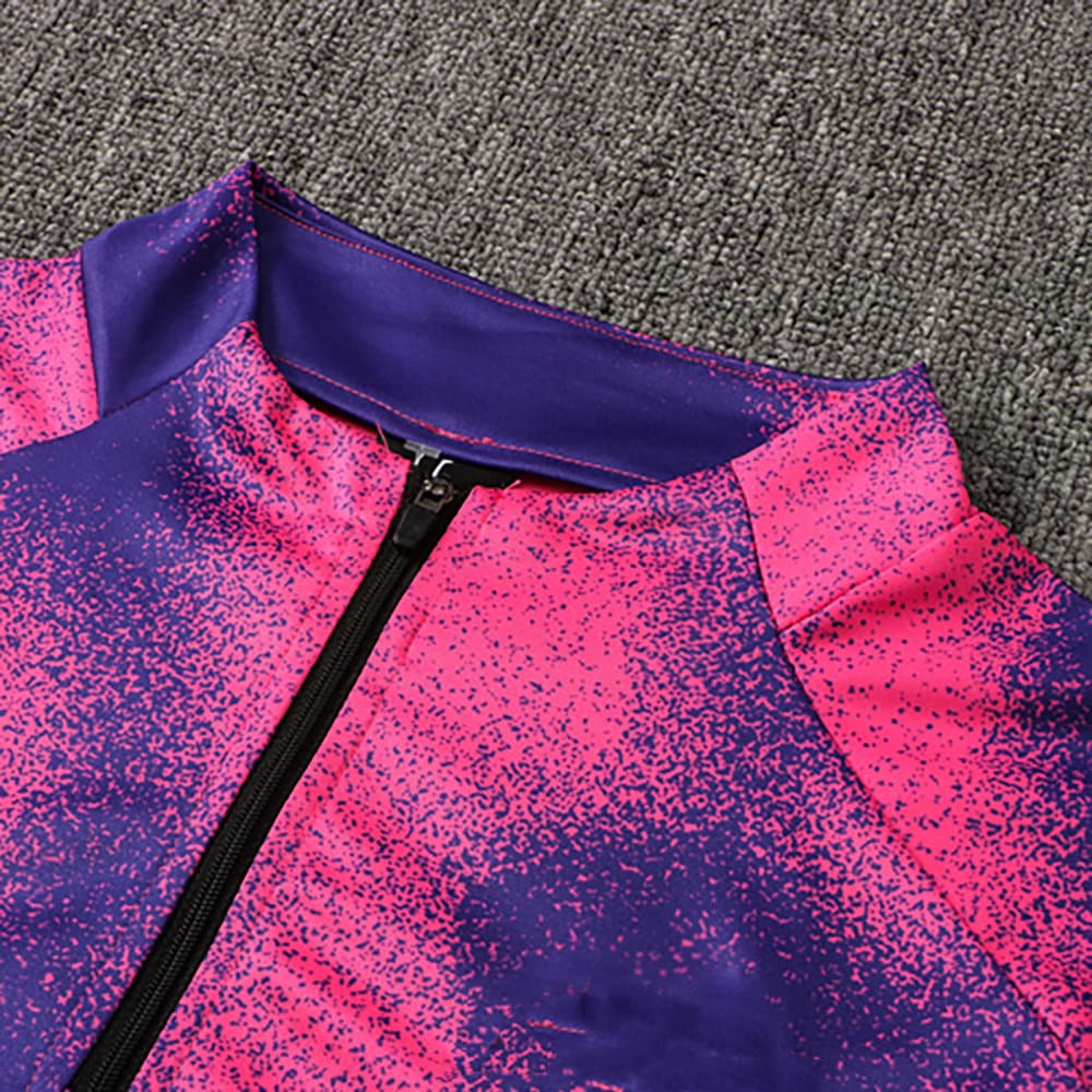 Chándal de entrenamiento de fútbol de París para hombre, traje de manga larga, ropa deportiva transpirable para entrenamiento, fitness, correr, jogging, para niños, lila, talla L, morado, L