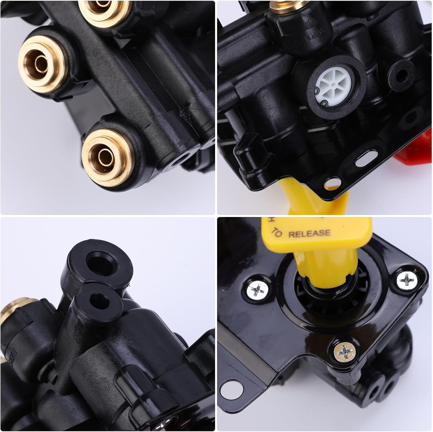 24340522 Dash Control Brake Valve fit for Volvo VNL Trailer Parking Brake Module 5-Ports Heavy Duty Instrument Panel Control Valve