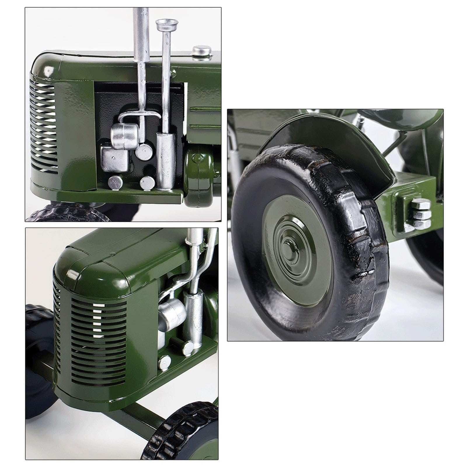 Trattori agricoli in metallo, modello auto d ', veicolo da collezione, ornamento artigianale per la casa, antico, vintage, retrò, artigianale, da scrivania, per uomo, industriale, per scaffali