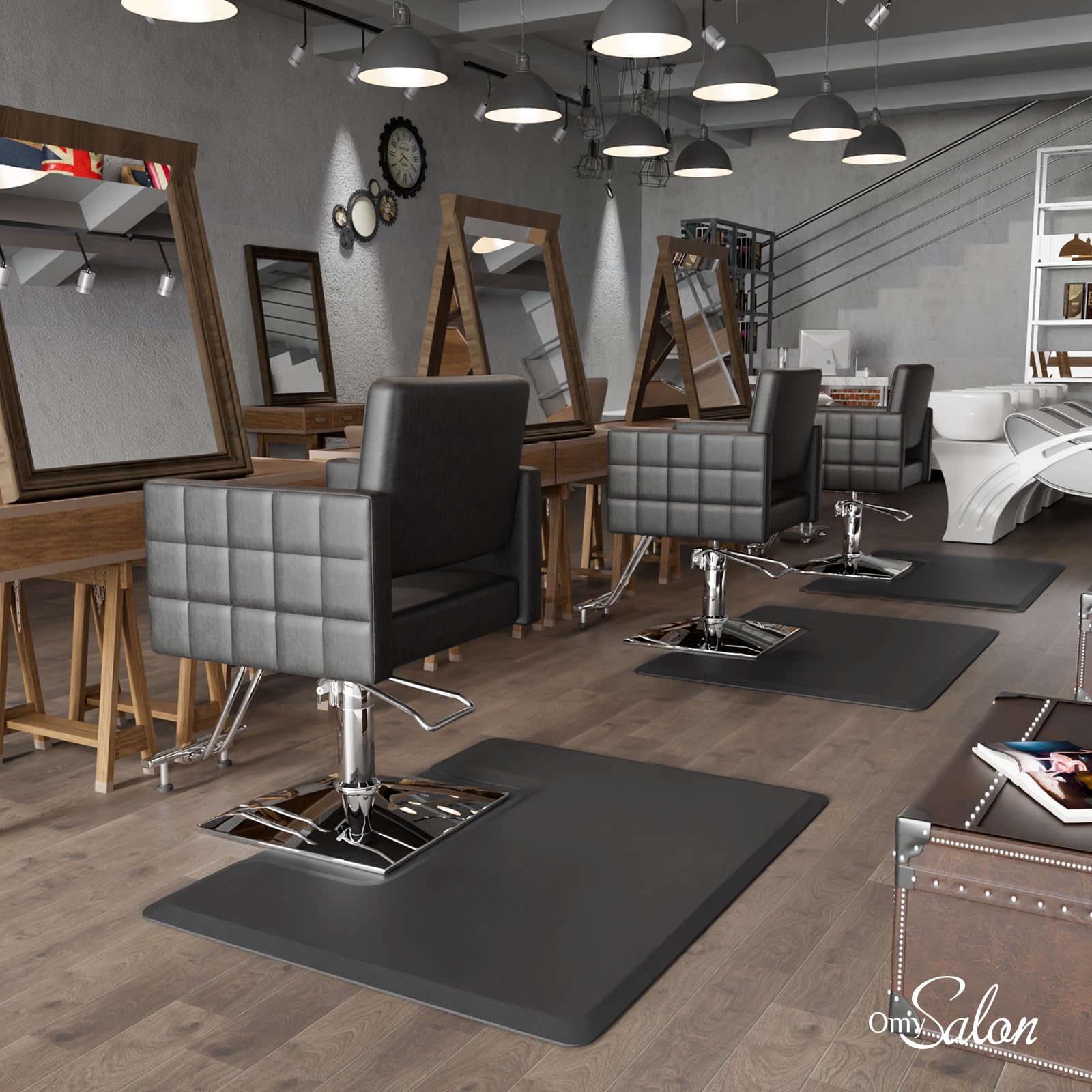 Barber Floor Mat - Salon Comfort & Safety -9 Barber Floor Mat - Salon Comfort & Safety -9