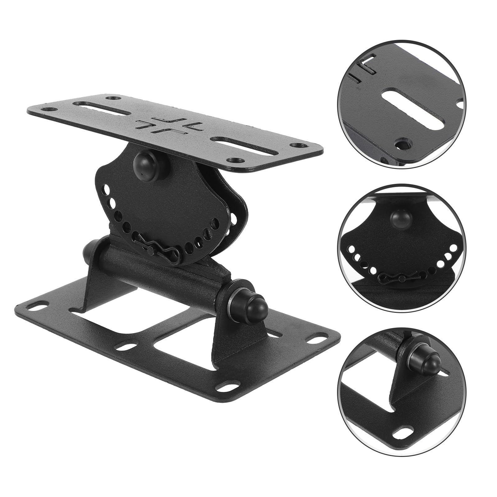 Support Montage Sécurisé Enceinte Murale Orientable Grosse Capacité de Charge en Alliage de Zinc Noir pour Systèmes Audio, pour Scènes de Karaoké et Ingénierie