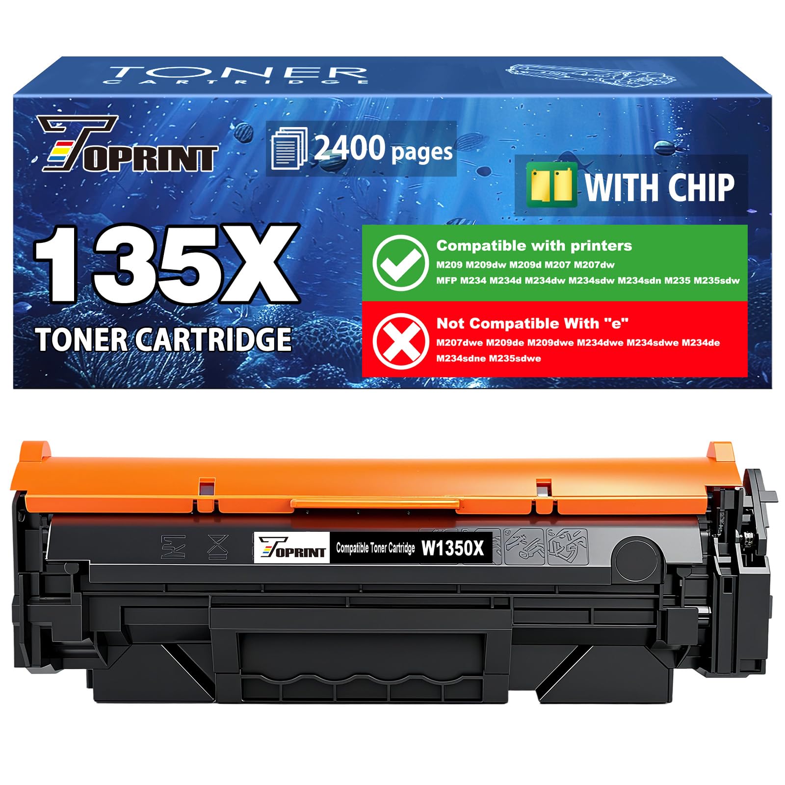 LOSMANN 135A Toner with Chip Compatible with HP 135A