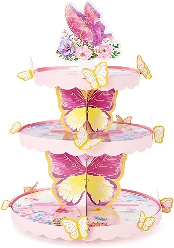 Vista 9 de WERNNSAI Soporte para cupcakes de helado – Decoración de fiesta de cumpleaños de helado para niñas y niños, soporte para cupcakes de paletas dulces