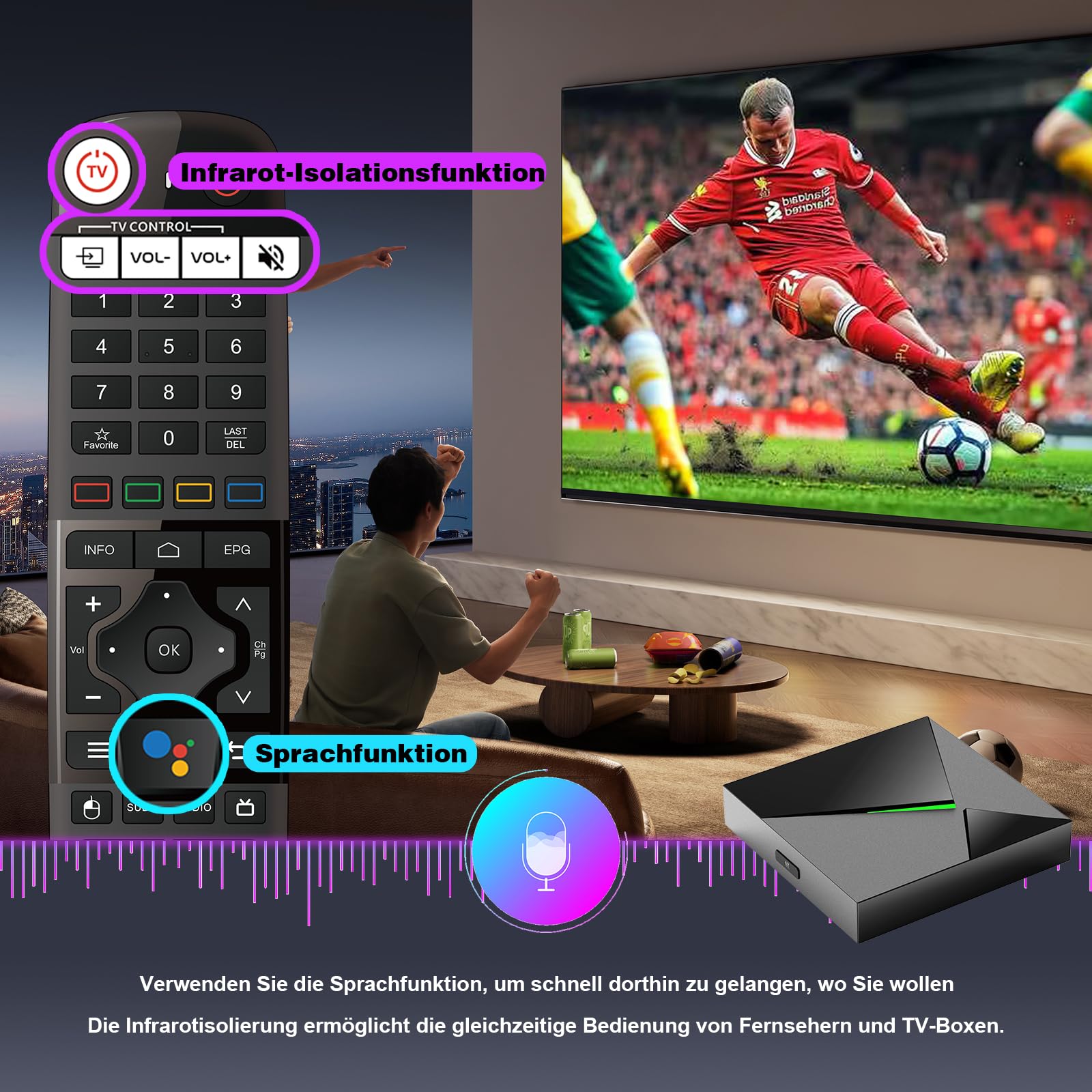 BOXPUT Q11 TV Box Amlogic S905X4 Android 11 TV Box, 4 GB RAM 32 GB ROM, 2.4G/5G Dual WiFi, Ethernet 1000 m, BT4.2 Quad Core obsługuje 8K Ultra HD Smart Android TV Box
