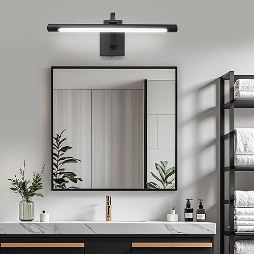 Miniatura 3 de Luz LED giratoria de 330 para tocador de baño, accesorio de iluminación de espejo de 15.7 pulgadas sobre espejo, 12W, 6000K, IP44 impermeable,